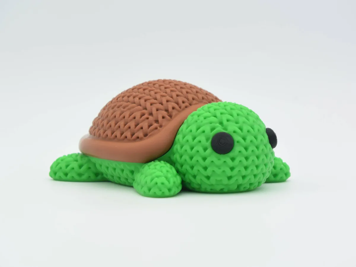 Tortuga con textura de tejido