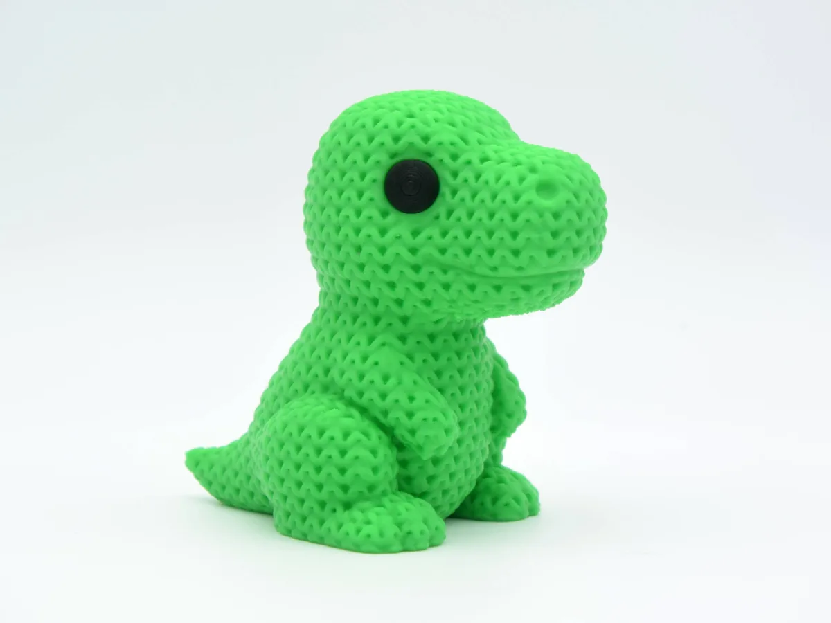Tiranosaurio con textura de tejido