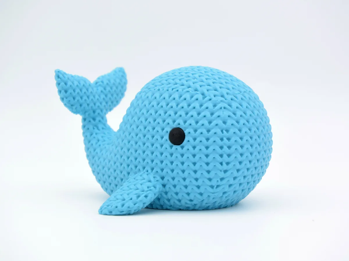 Ballena con textura de tejido