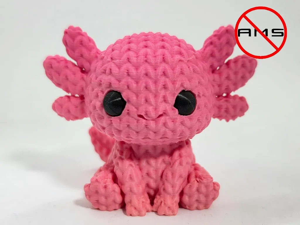 Ajolote con textura de tejido
