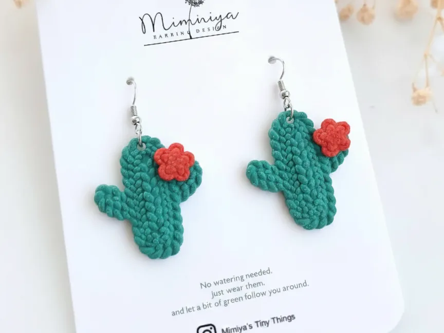Aros de cactus tejido